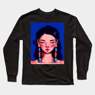 Celebrity drawing by @maplejoyy Long Sleeve T-Shirt